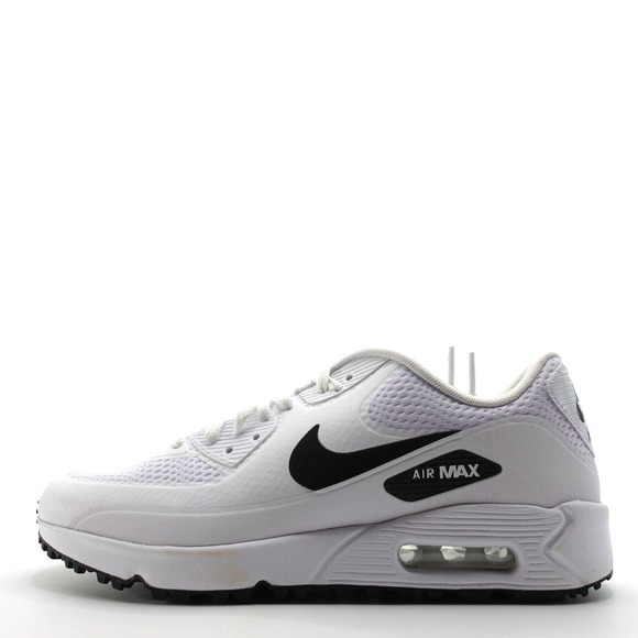 Nike Air Max 90 G Mens Golf Shoes Size 8 CU9978 101 White Black Spikeless main image 8